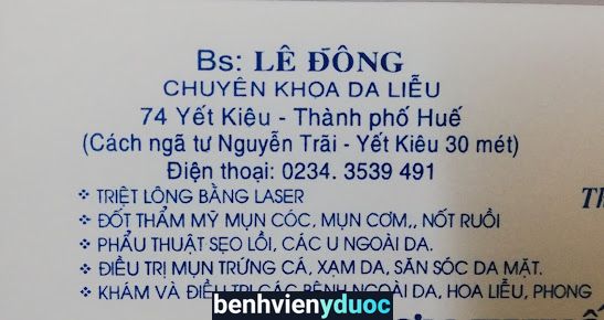 Bác sĩ Lê Đông Huế Thừa Thiên Huế