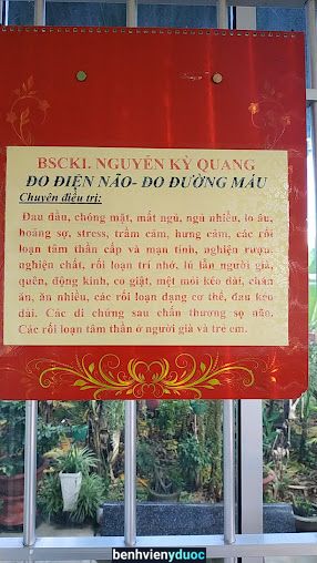 Bác Sỹ CKI Nguyễn Kỳ Quang, Chuyên Khoa Tâm Thần Kinh