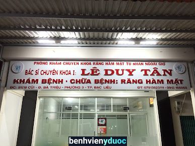 Bs Tân Trưởng Khoa RHM BV Bạc Liêu