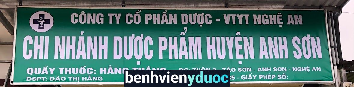 HIỆU THUỐC HẰNG THẮNG Anh Sơn Nghệ An