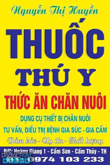 Hiệu Thuốc thú y Nguyễn Thị Huyền Cẩm Thủy Thanh Hóa