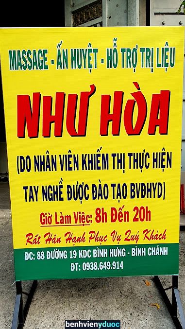 Massage, Ấn Huyệt và Hỗ Trợ Trị Liệu Như Hoà Bình Chánh Hồ Chí Minh