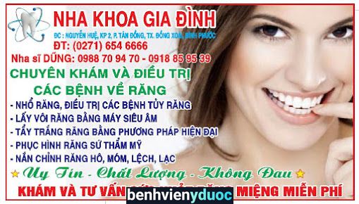 Nha Khoa Gia Đình Đồng Xoài Đồng Xoài Bình Phước