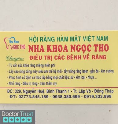 Nha khoa NGỌC THO Lấp Vò Đồng Tháp