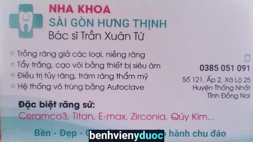 Nha khoa Sài Gòn - Hưng Thịnh Thống Nhất Đồng Nai