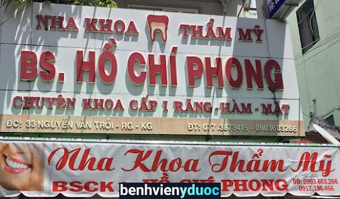 Nha Khoa Thẩm Mỹ - Bác Sĩ Hồ Chí Phong Rạch Giá Kiên Giang