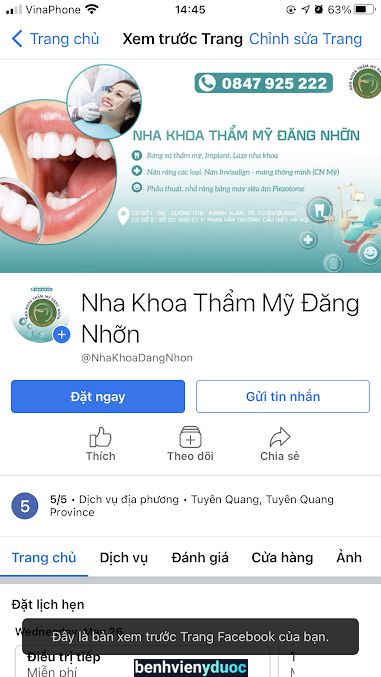 Nha khoa thẩm mỹ Đăng Nhỡn Tuyên Quang Tuyên Quang