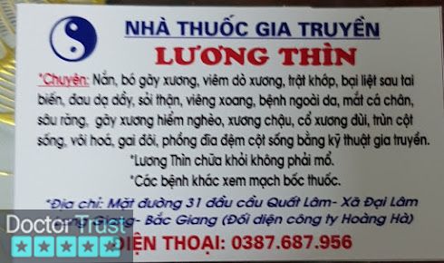 Nhà thuốc đông y gia truyền .Giáp văn Thìn Lạng Giang Bắc Giang