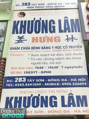 Nhà thuốc đông y gia truyền Khương lâm Hưng Đống Đa Hà Nội