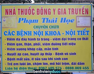 Nhà thuốc đông y Thái Học Lạc Thủy Hòa Bình