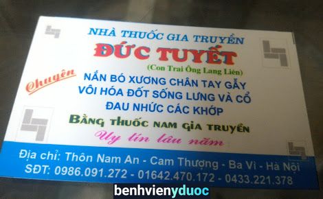 Nhà thuốc Đức Tuyết Ba Vì Hà Nội