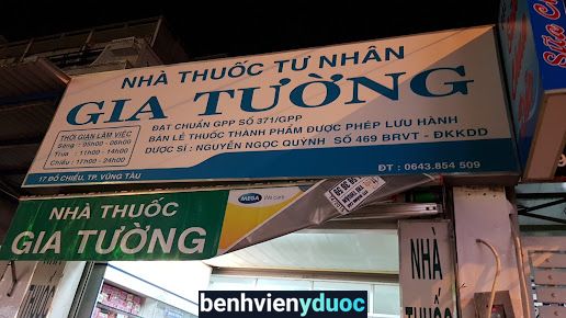 Nhà thuốc Gia Tường Vũng Tàu Bà Rịa - Vũng Tàu