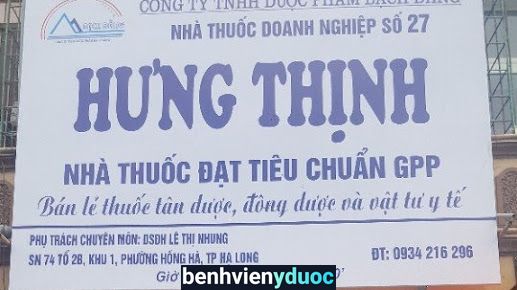 NHÀ THUỐC HƯNG THỊNH Hạ Long Quảng Ninh