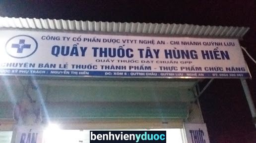 Nhà Thuốc Tây Hùng Hiền Quỳnh Lưu Nghệ An