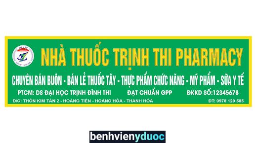 NHÀ THUỐC TRỊNH THI PHARMACY Hoằng Hóa Thanh Hóa