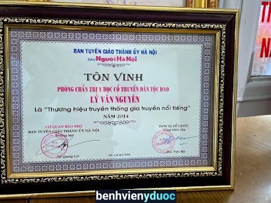 PHÒNG CHẨN TRỊ Y HỌC CỔ TRUYỀN LÝ VĂN NGUYÊN - Chuyên điều trị xương khớp, dạ dày uy tín tại Hà Nội - Hỗ trợ chữa ung thư bằng thuốc nam tốt nhất Ba Vì Hà Nội