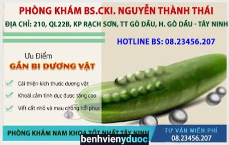 Phòng Khám Bác sĩ Chuyên Khoa I Nguyễn Thành Thái Gò Dầu Tây Ninh