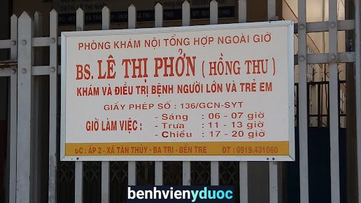 Phòng Khám Bác Sĩ Hồng Thu Ba Tri Bến Tre