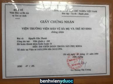 Phòng Khám Bác Sĩ Thanh BV 108 - Phòng khám sản phụ khoa uy tín chất lượng tại Hà Nội Hai Bà Trưng Hà Nội