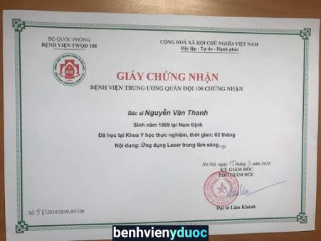 Phòng Khám Bác Sĩ Thanh BV 108 - Phòng khám sản phụ khoa uy tín chất lượng tại Hà Nội Hai Bà Trưng Hà Nội