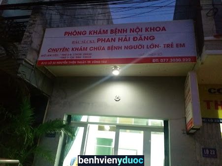 Phòng khám bệnh Nội khoa Bác sĩ Phan Hải Đăng Vũng Tàu Bà Rịa - Vũng Tàu