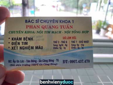 Phòng khám BSCK1. Phan Quang Tuấn Gò Công Đông Tiền Giang