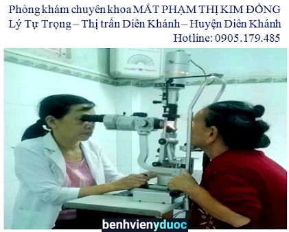 Phòng khám chuyên khoa mắt Phạm Thị Kim Đồng Diên Khánh Khánh Hòa