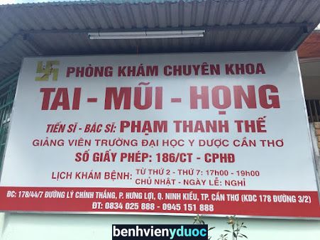 Phòng Khám Chuyên Khoa Tai - Mũi - Họng - Ts. Bs. Phạm Thanh Thế