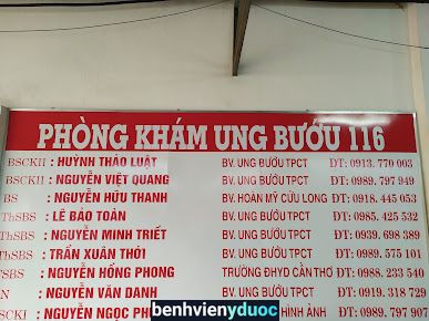 PHÒNG KHÁM CHUYÊN KHOA UNG BƯỚU 116