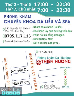 PHÒNG KHÁM CK DA LIỄU VÀ SPA THIÊN HƯƠNG Việt Trì Phú Thọ