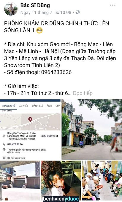 Phòng khám Đa khoa Bs Phạm Dũng Mê Linh Hà Nội