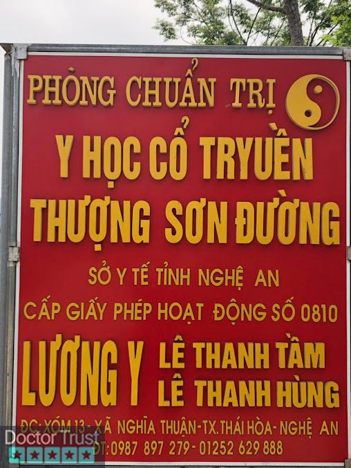 Phòng Khám Đông Y Thượng Sơn Đường : LÊ THANH TẦM Thái Hoà Nghệ An