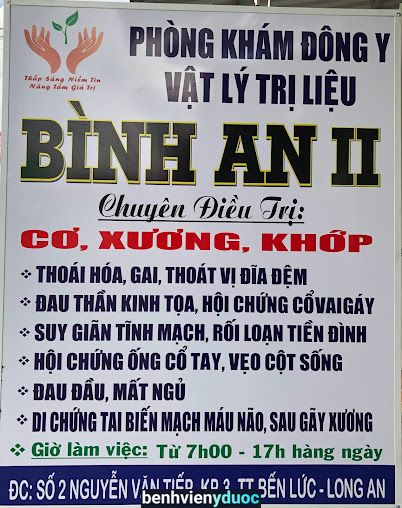 Phòng Khám Đông Y - Vật Lý Trị Liệu Bình An II Bến Lức Long An