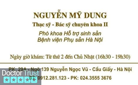 PHÒNG KHÁM HIẾM MUỘN BS MỸ DUNG - PSHN Cầu Giấy Hà Nội