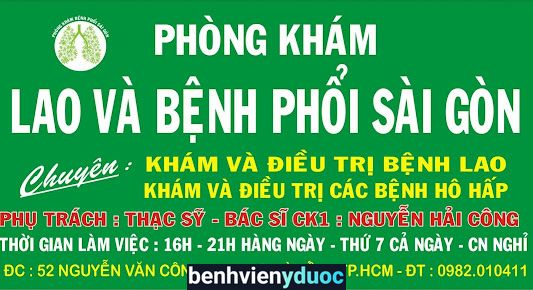 Phòng Khám Lao Và Bệnh Phổi Sài Gòn Gò Vấp Hồ Chí Minh