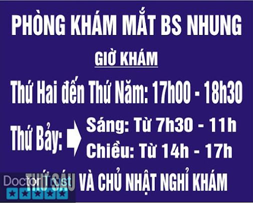Phòng Khám Mắt BS Hồ Thị Tuyết Nhung Đồng Hới Quảng Bình