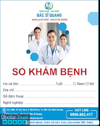 PHÒNG KHÁM - NHÀ THUỐC BÁC SĨ QUANG Bến Cát Bình Dương