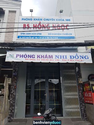 Phòng khám Nhi - Ths.bs.Hồng Ngọc ( Nhi Đồng 1) Bình Tân Hồ Chí Minh