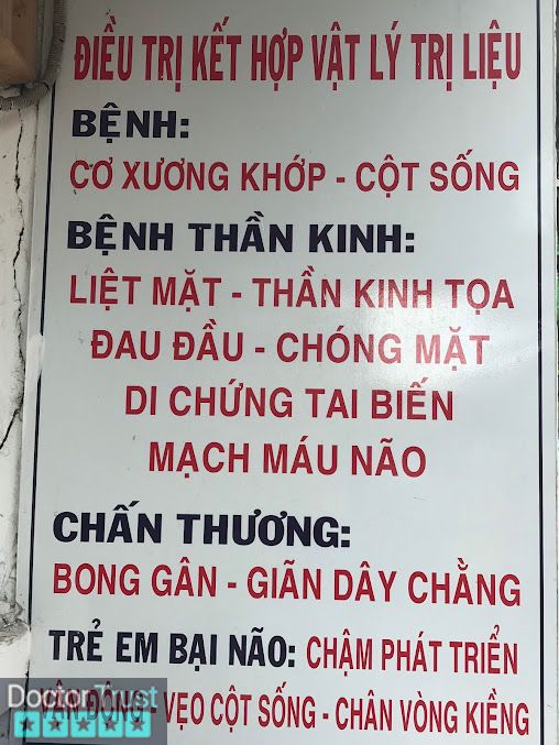 Phòng khám phục hồi chức năng Bình Thạnh - Bác sĩ Vũ Thị Kim Năm Bình Thạnh Hồ Chí Minh