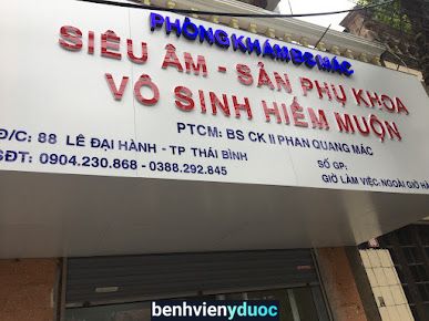 Phòng khám sản BS Mác Thái Bình Thái Bình