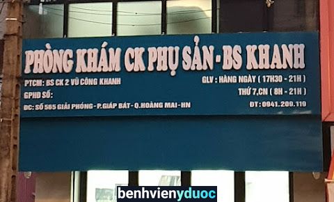 Phòng Khám Sản Phụ Khoa - Bs Khanh Hoàng Mai Hà Nội