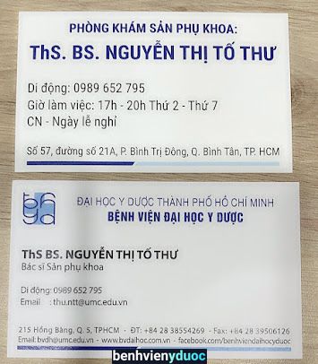 Phòng Khám Sản Phụ Khoa BS Tố Thư Bình Tân Hồ Chí Minh