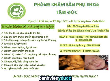 Phòng khám sản phụ khoa Tâm Đức Bình Xuyên Vĩnh Phúc