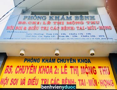 Phòng Khám Tai Mũi Họng Bs chuyên khoa 2 Lê Thị Mộng Thu Kon Tum Kon Tum