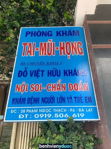 Phòng khám tai mũi họng BS Đỗ Việt Hữu Khánh Đà Lạt Lâm Đồng