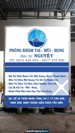 Phòng khám tai mũi họng - bs.Nguyệt Ninh Sơn Ninh Thuận