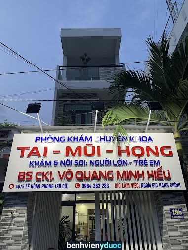 Phòng khám Tai Mũi Họng BSCK1 Võ Quang Minh Hiếu Nha Trang Khánh Hòa