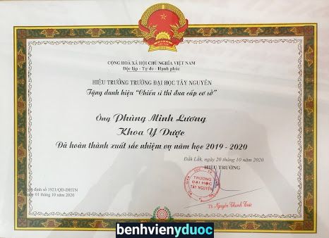 Phòng khám Tai Mũi Họng - PGS TS BS Phùng Minh Lương Buôn Ma Thuột Đắk Lắk