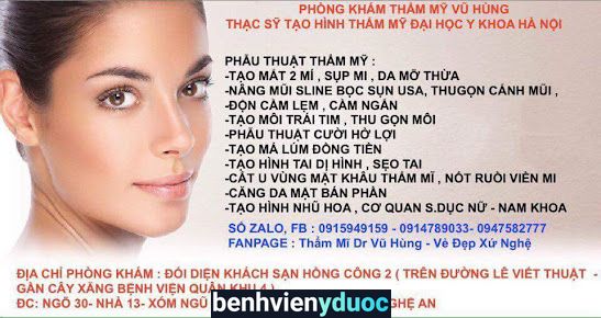 Phòng Khám Thẩm Mỹ Thạc Sĩ Vũ Hùng Vinh Nghệ An