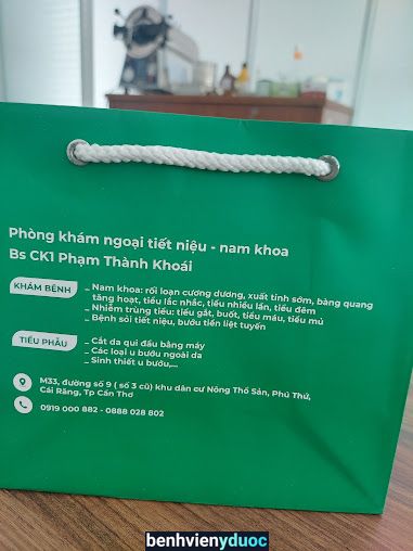 Phòng khám tiết niệu nam khoa Bs Khoái Cái Răng Cần Thơ